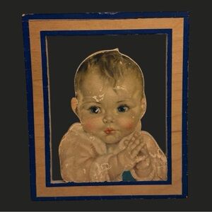 Vintage Baby Portrait Wall Art Charlotte Becker Baby Print 1935
